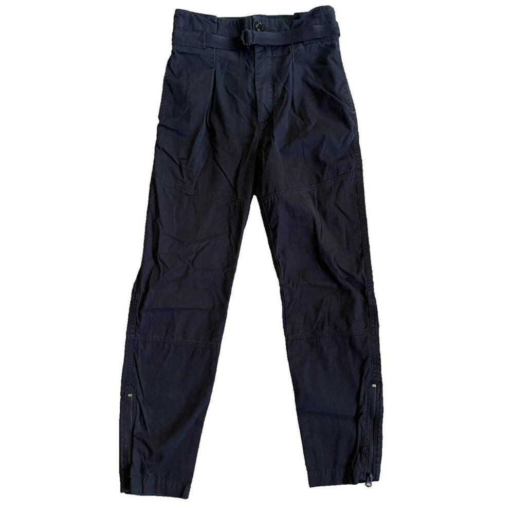 rag & bone Belted Hunter Cargo Pant Cropped Pleated Front Black Womens Size 26 - Picture 5 of 8